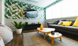 fototapeta w salonie