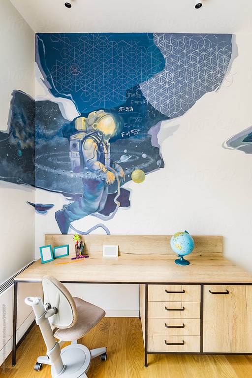 fototapeta kosmos do pokoju dziecięcego